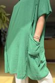 Made in Italy Milo Cotton Slouch Sac Dress Garros Green